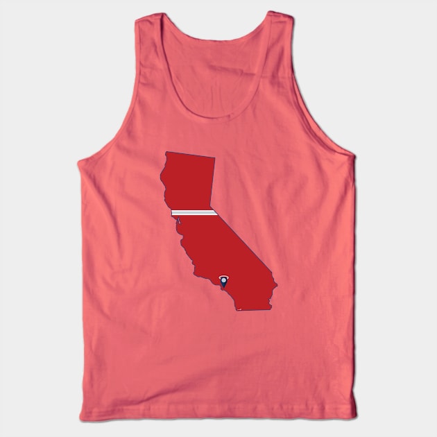 Los Angeles (Anaheim) Baseball Tank Top by doctorheadly